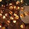 Harvest String Lights 10ft Copper Wire 30 LEDs Battery Powered with Timer Remote Control for Wedding Bedroom Fireplace Mantel Ice Age Ornaments Home Decor